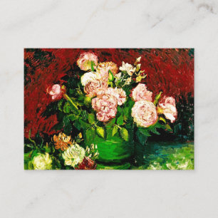 Carte D'accompagnement Van Gogh Peonies et Roses