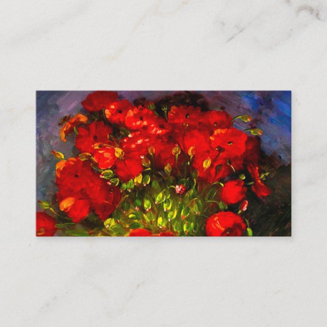Carte D'accompagnement Van Gogh Red Poppies (Devant)