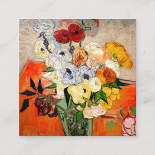 Carte D'accompagnement Van Gogh Roses and Anemones