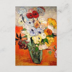 Carte D'accompagnement Van Gogh Roses and Anemones
