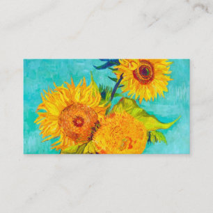 Carte D'accompagnement Van Gogh Sunflowers