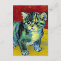 Van Gogh Tabby Cat