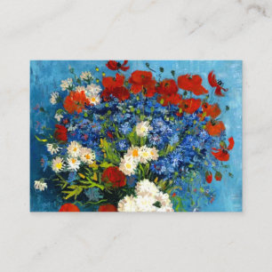 Carte D'accompagnement Van Gogh Vase avec Cornflowers et Poppies