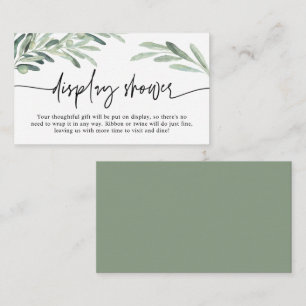 Carte D'accompagnement Végétation Méditerranéenne Olive Branche Display D