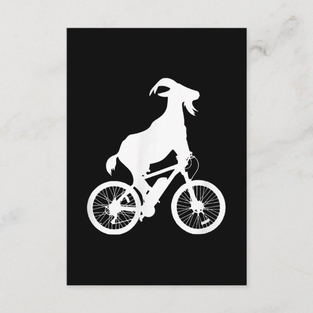 Carte D'accompagnement Vélo de chèvre Rider Funny Goat Lover Graphisme (Devant)