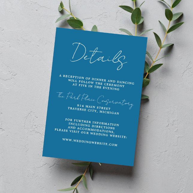 Carte D'accompagnement Véritable simplicité 3 Script Mariage hivernal min (Créateur téléchargé)