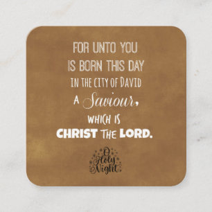 Carte D'accompagnement Verset de la Bible de Noël