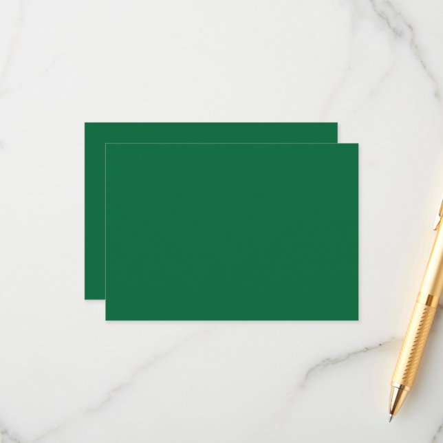 Carte D'accompagnement vert, azur, aqua, bleu électrique, police (Devant/Arrière en situation)