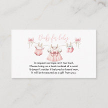Vêtements bébé rose Livre demande Fille Baby showe