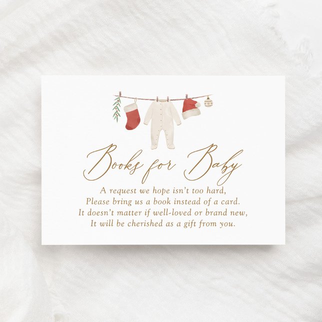 Carte D'accompagnement Vêtements de Noël d'hiver Livres pour bébé (Créateur téléchargé)