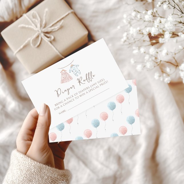 Carte D'accompagnement Vêtements pour bébés Révéler le chevalier Raffle (Créateur téléchargé)