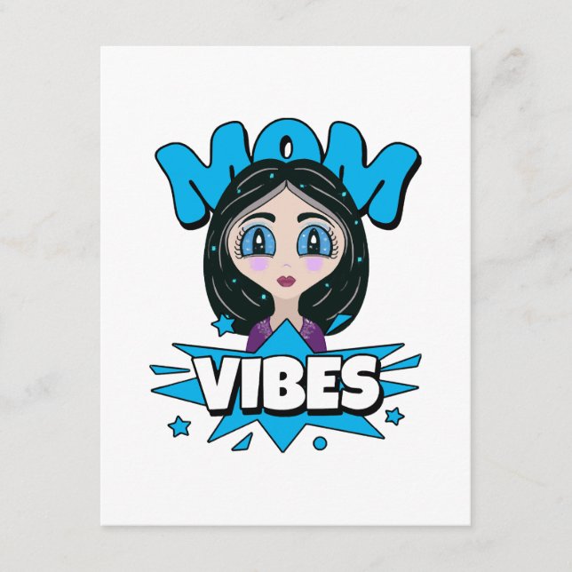 Carte D'accompagnement Vibes de maman (Devant)