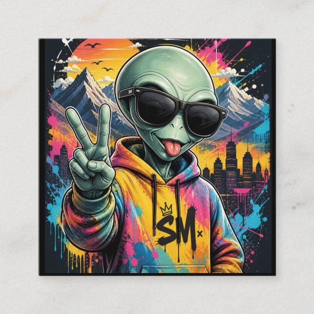 Carte D'accompagnement Vibrations d'Alien Drôles (Devant)