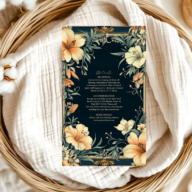 Carte D'accompagnement Victorian Royal Elegance Mariage (Créateur téléchargé)