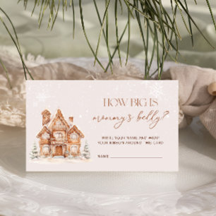 Carte D'accompagnement Village d'hiver à quel point le ventre de maman es