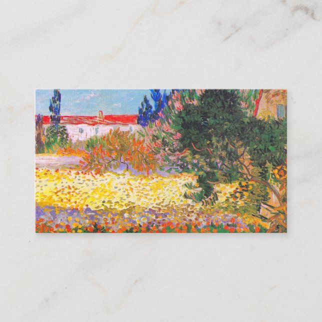 Carte D'accompagnement Vincent Van Gogh Flower Garden (Devant)
