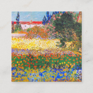 Carte D'accompagnement Vincent Van Gogh Flower Garden