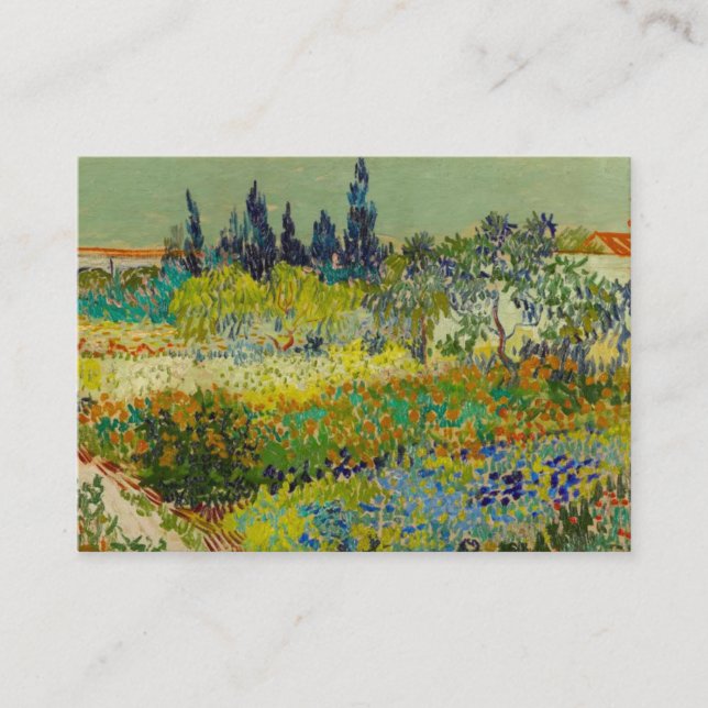 Carte D'accompagnement Vincent Van Gogh Garden (Devant)