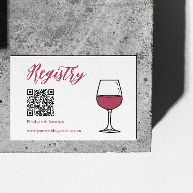 Carte D'accompagnement Vino Avant La Fête des mariées Vows (Créateur téléchargé)