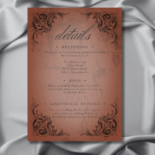 Carte D'accompagnement Vintage chauve-souris jusqu'à la rouille de la mor