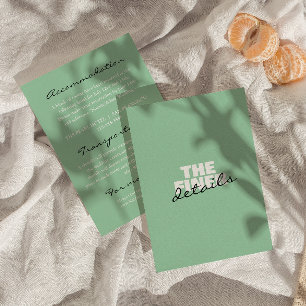 Carte D'accompagnement Vintage coloré Retro Bold Mariage moderne