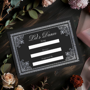 Carte D'accompagnement Vintage gothique victorien Mariage demande de chan