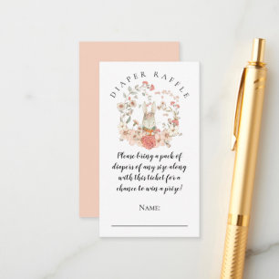 Carte D'accompagnement Vintage Mignonne Boulangerie Raffle Fille Douche