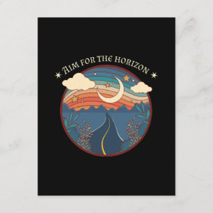 Carte D'accompagnement Viser l'horizon voyage nature roadtrip