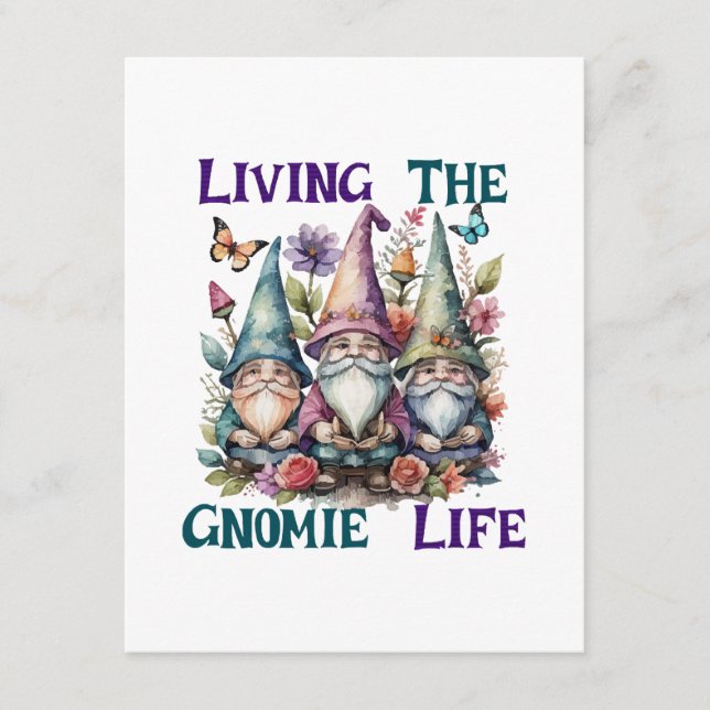 Carte D'accompagnement Vivre La Vie Gnome (Devant)