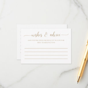 Carte D'accompagnement Voeux et conseils Leyton Gold