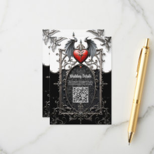 Carte D'accompagnement Vœux éternels sous les ailes de minuit.