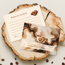 Voeux pour la Bride Rustic Coffee Fête des mariées
