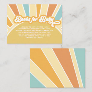 Carte D'accompagnement Voici la demande de Baby shower du fils retro