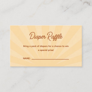 Carte D'accompagnement Voici Le Fils Baby shower Déchets Raffle