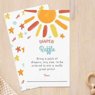Carte D'accompagnement Voici Le Fils Baby shower Déchets Raffle