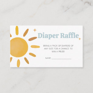 Carte D'accompagnement Voici le fils garçon Baby shower Déchets Raffle