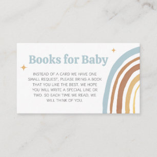Carte D'accompagnement Voici les livres de Baby shower du garçon Fils pou
