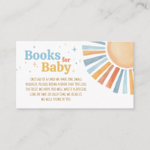 Carte D'accompagnement Voici les livres de Baby shower Sunshine pour bébé