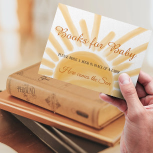 Carte D'accompagnement Voici Ray Sunshine Book pour Baby shower Game
