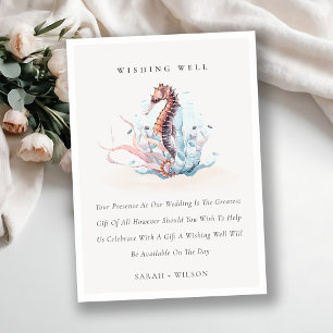 Carte D'accompagnement Voie sous-marine Coral Wishing well Mariage