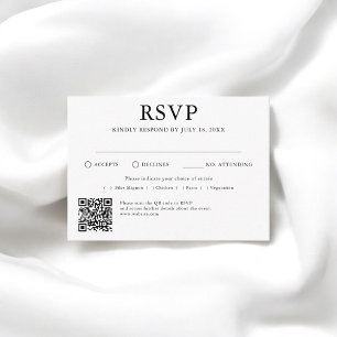 Carte D'accompagnement Voiture de boîtier RSVP pour mariage traditionnel 