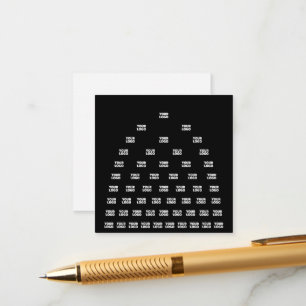Carte D'accompagnement Votre logo motif d'arche unique Noir (modifiable