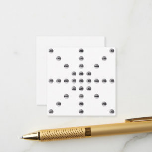Carte D'accompagnement Votre logo ou toute image téléchargée Motif en é