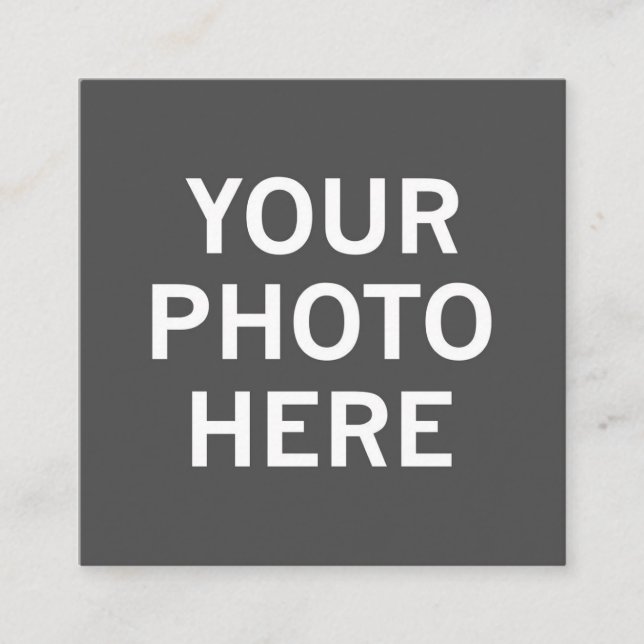 Carte D'accompagnement Votre photo ici (Devant)