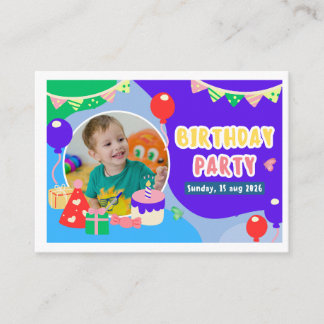 Carte D'accompagnement 🎉 Vous êtes invité à une fête d'anniversaire spéc