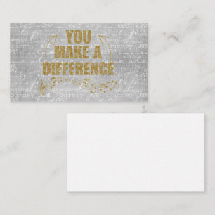 Carte D'accompagnement Vous Faites Une Différence