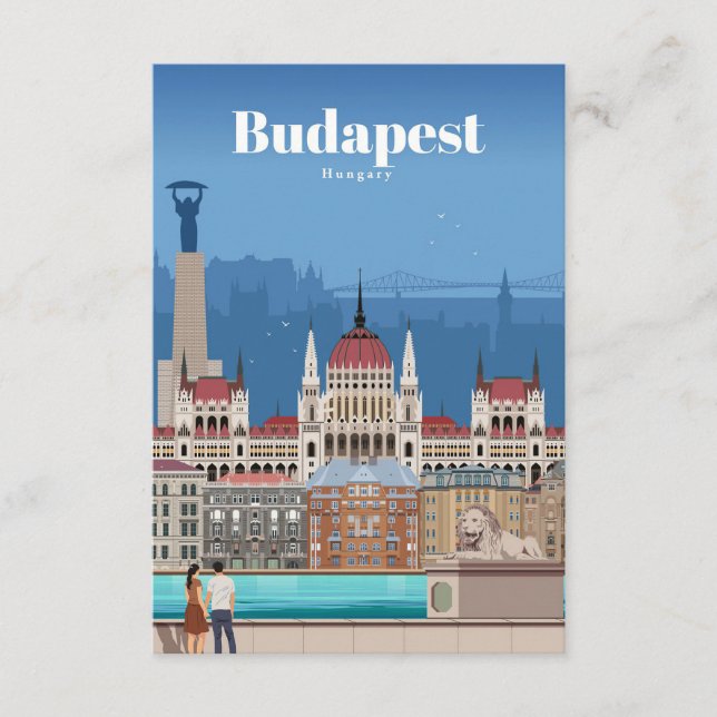 Carte D'accompagnement Voyage Art Voyage À Budapest (Devant)