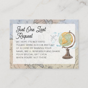 Carte D'accompagnement Voyage dans le monde   Boîtier de demande de réser