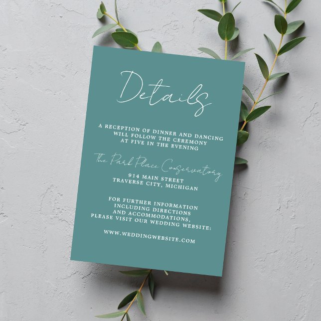 Carte D'accompagnement Vrai Simplicité 3 Script Minimal Mariage d'oeufs d (Créateur téléchargé)