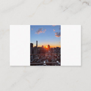 Carte D'accompagnement Vue artistique de la ville de New York au coucher